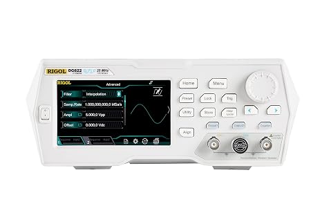 Rigol DG822 Function/Arbitrary Waveform Generator,25MHz Maximum Output Frequency,125Msa/s,16bits,2 Output Channel,Built-in 160 Kinds of Arbitrary Waveforms