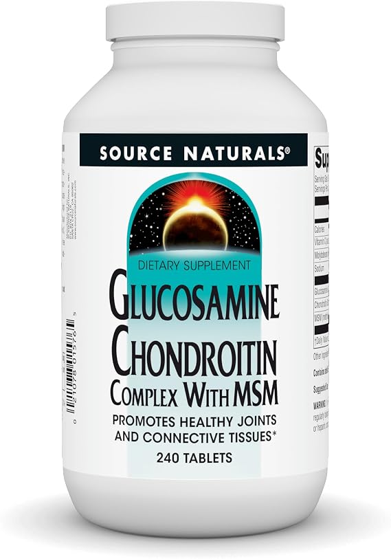 Source Naturals Glucosamine Chondroitin Complex with MSM, 240 Tablets