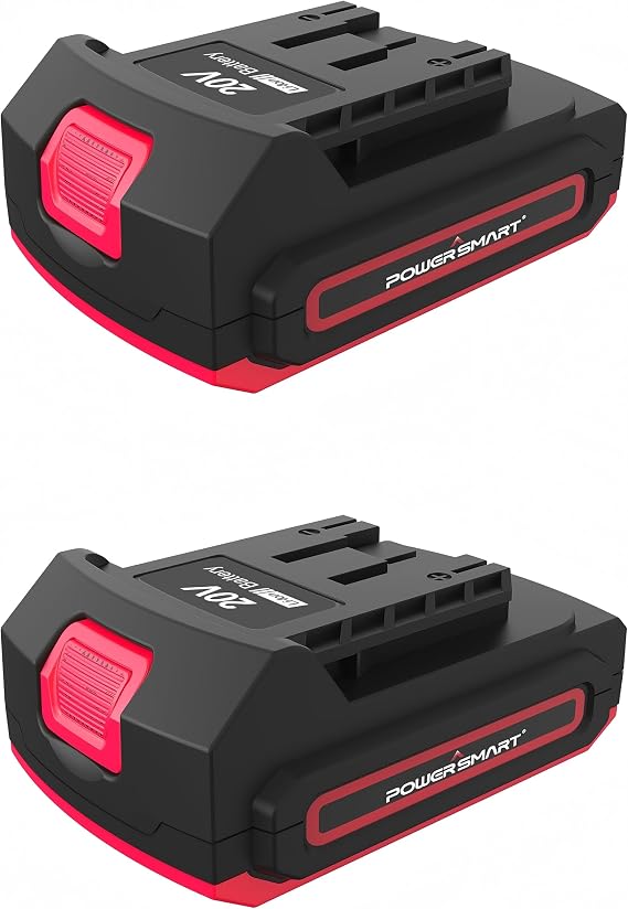PowerSmart 20V Replacement Battery (20V 2.0Ah Battery 2 Pack)
