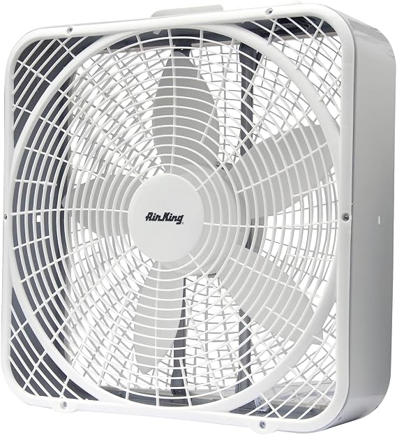 Air King 9723 20-Inch 3-Speed Box Fan , White