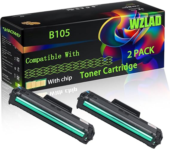 B105 Compatible for Xerox Toner Cartridge with Chip B110 B105 B115 Printers, High Yield Value Pack Black Consumables Multi-Pack Remanufactured Compatible (2-Pack Black)