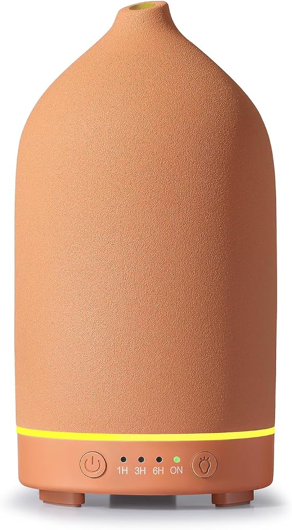 Gooamp 200ML Ceramic Essential Oil Diffuser for Home, Stone Diffuser