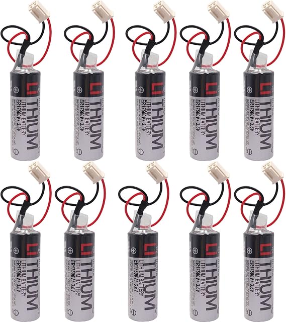 10 Pack ER17500V/3.6V 2700mAh Battery for Yaskawa HW1483880-A Robot YRC1000 GP Body
