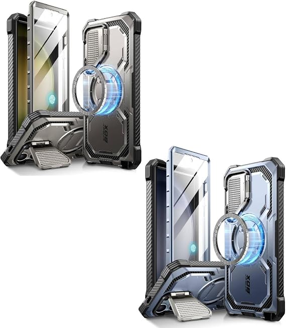 i-Blason Armorbox for Galaxy S24 Ultra Case Blue & Gray