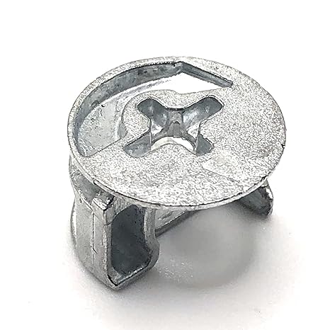 ReplacementScrews Eccentric Cam Lock Nuts Compatible with IKEA Part 110630 | (BRIMNES, HEMNES, IDANAS), Zink Alloy Metal Cams, For Flat Pack Panel Assembly, Installs with Screw Driver, Pack of 5