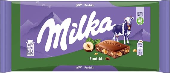 Milka Fındıklı Tablet Çikolata 80g