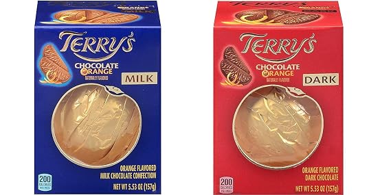 Terry's Milk And Dark Chocolate Oranges 2 Pack - One of Each (5.53 Oz Each)