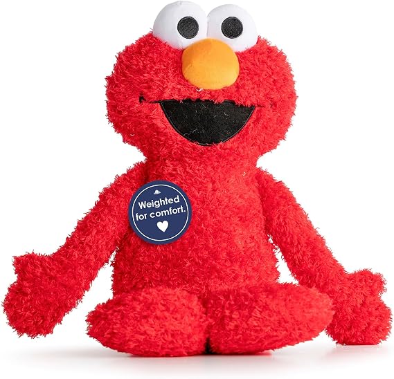 Jay Franco Weighted Sesame Street Plush Pillow Buddy - 2.5 lbs Soft Plushie Stuffed Pillow, 20 Inches, Blue - Cookie Monster