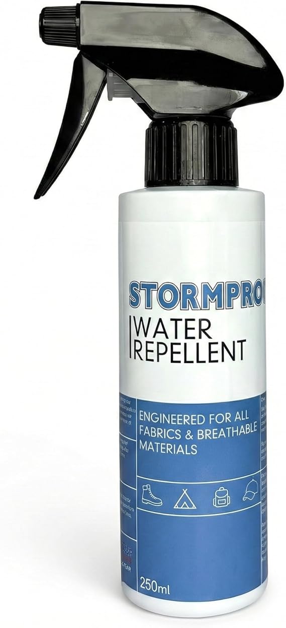 Stormproof Water Rain Repellent, Durable and Eco-Friendly - (250ml) for Waterproofing Shoes, Tents, Outdoor Gear, Hats and More