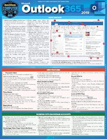 Microsoft Outlook 365 - 2019: a QuickStudy Laminated Software Reference Guide