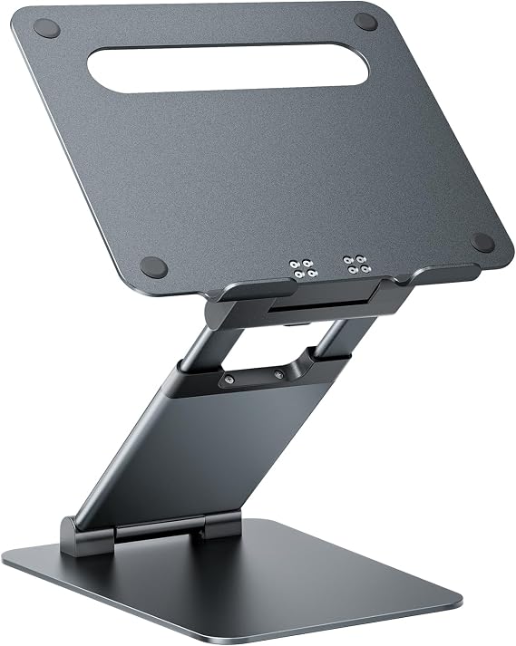 Nulaxy Pull-Out Height Adjustable Laptop Stand for Desk, 22 LB Support