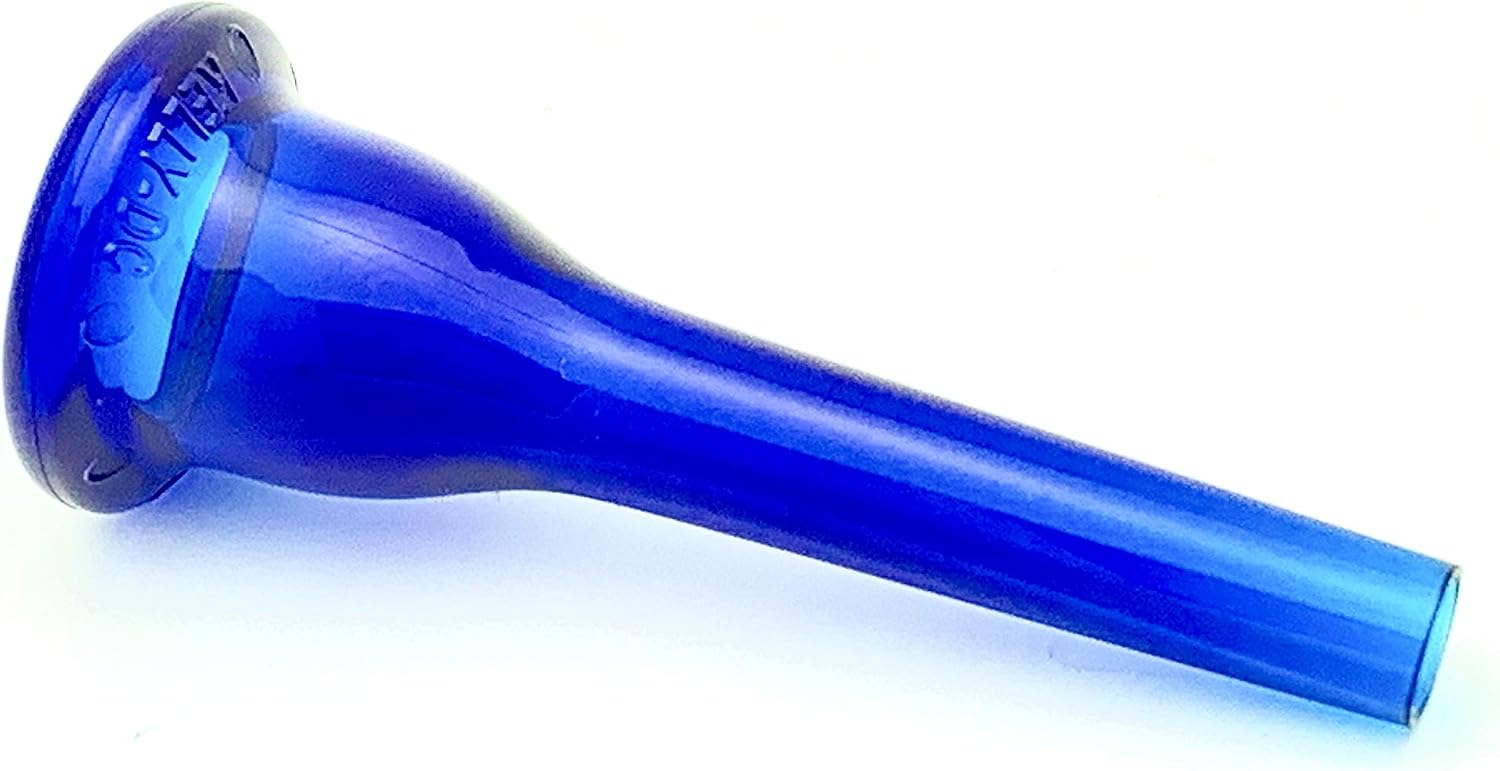 FHDCCB Deep Cup French Horn Mouthpiece, Crystal Blue