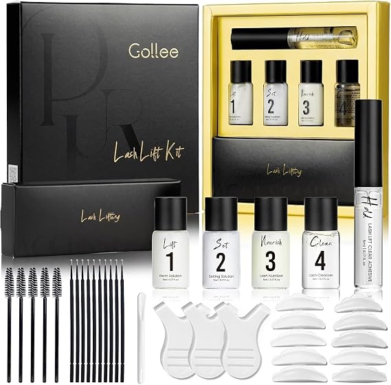 Lash Lift Kit & Brow Lamination Kit Eyelash Perm Kit Semi-Permanent Lash Curling Perming with Detail Instruction Easy for Beginner Achieve Salon-Quality Lash Lift at Home