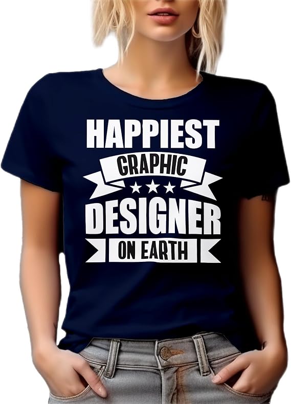 Happiest Graphic Designer. Graphic Tshirt for Artists & Designers