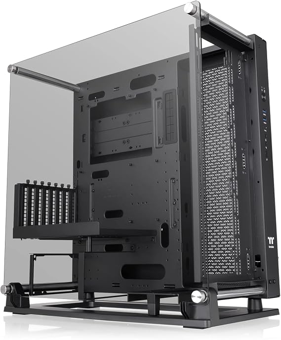Thermaltake Core P3 TG Pro Black Open Frame PC Case Three Way Placement 4 mm Tempered Glass Modular Design Expansion Options