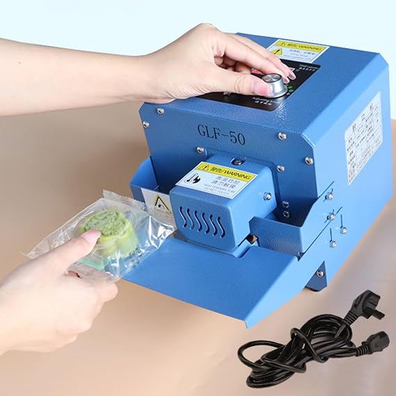 300W Automatic Continuous Band Sealer,Continuous Sealing Machine,Plastic Sealer Sealer Machine,5m/min Auto Food Packaging Machine for PVC Bags Films, Foil Bag, Kraft Paper Bag