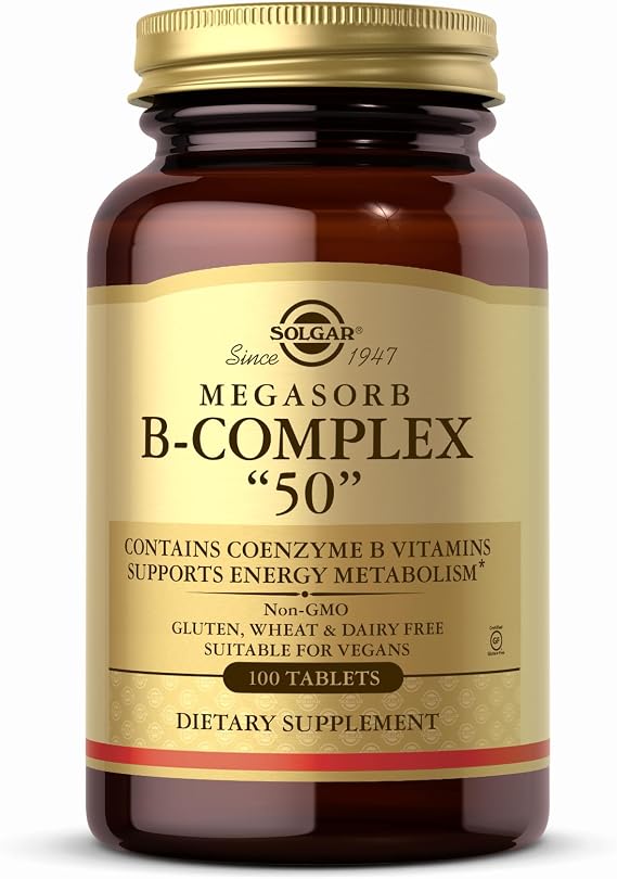 Megasorb B Complex 50 Solgar 100 Tabs