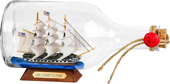 SAILINGSTORY Ship in a Bottle Sailing Ship Model USS Constitution