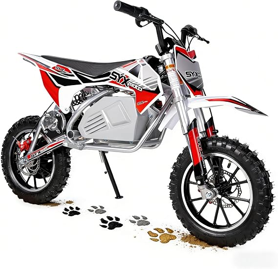 SYX MOTO KBE Electric Dirt Bike for Beginner Kids, Peak 800W Motor