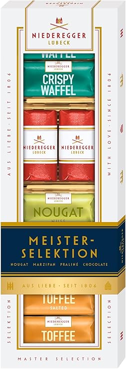Niederegger's Master Selection of Marzipan Loaves Praline and Chocolate Creations - 100 Gms