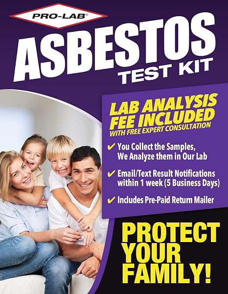 Asbestos Test Kit for Home, 2 Samples with Lab Analysis and Results