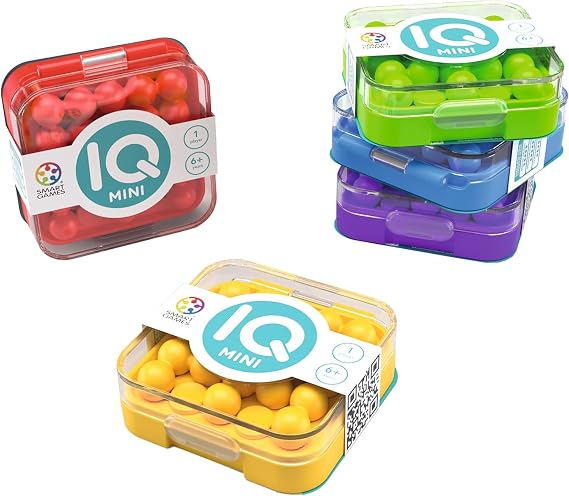 SmartGames - IQ Mini, Create Your Own Challenges, Compact Puzzle Game, 6+ Years (pack of 1)