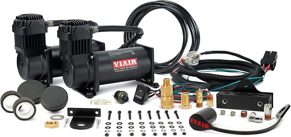 Dual Stealth Black 400 Viair Mounted System (VMS), 150PSI