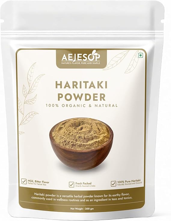 AEJESOP Haritaki Powder, Harde, Harad,7oz(200g)