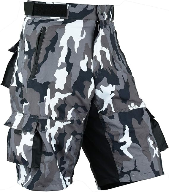 Deckra Mens Cycling Shorts MTB Mountain Biking Baggy Style Bike Shorts with Detachable Padded Liner