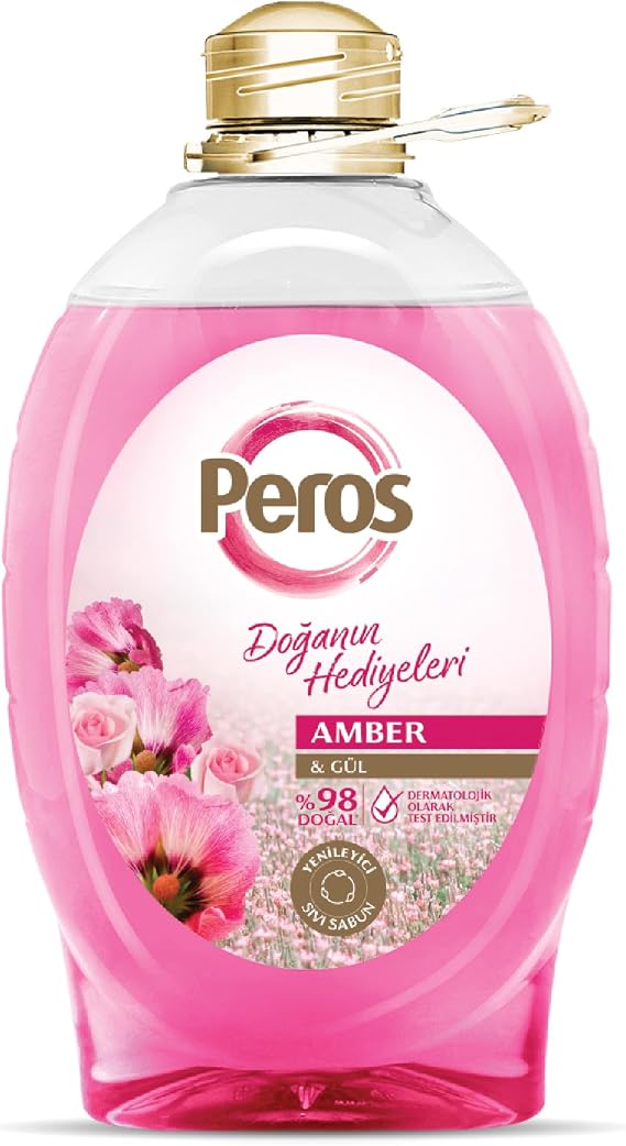 Peros Doğanın Hediyeleri Amber & Gül Sıvı Sabun 3000 G