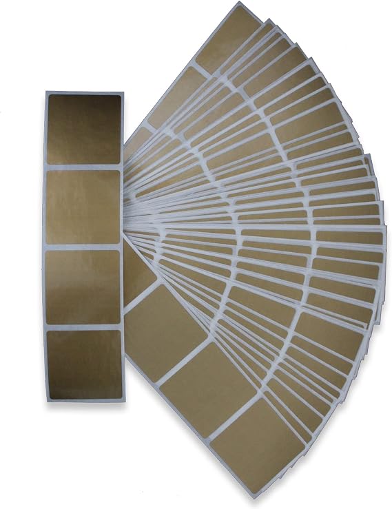 My Scratch Offs 1.5 in Gold Square Scratch-Off Stickers, 250 Pack