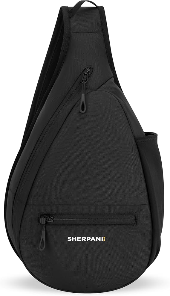 Sherpani Esprit, 10L Crossbody Sling Backpack for Women (Black Raven)