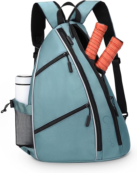 Pickleball Bag Women Men Tennis Backpack 2 in 1 Sports Sling Bag