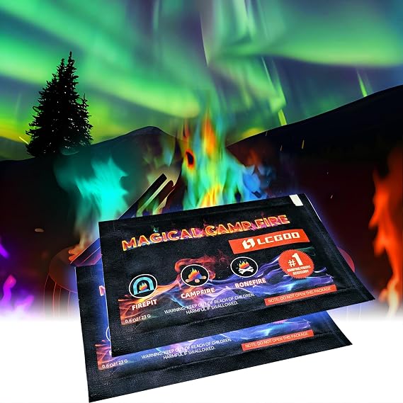 Fire Color Changing Packets,Magic Color Changing Fire Indoor&Outdoor 5Pcs