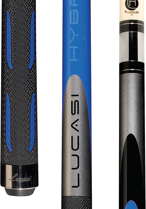 Lucasi Hybrid L-H10 Original Genesis Blue and Metallic Silver Golf Style Technology Cue