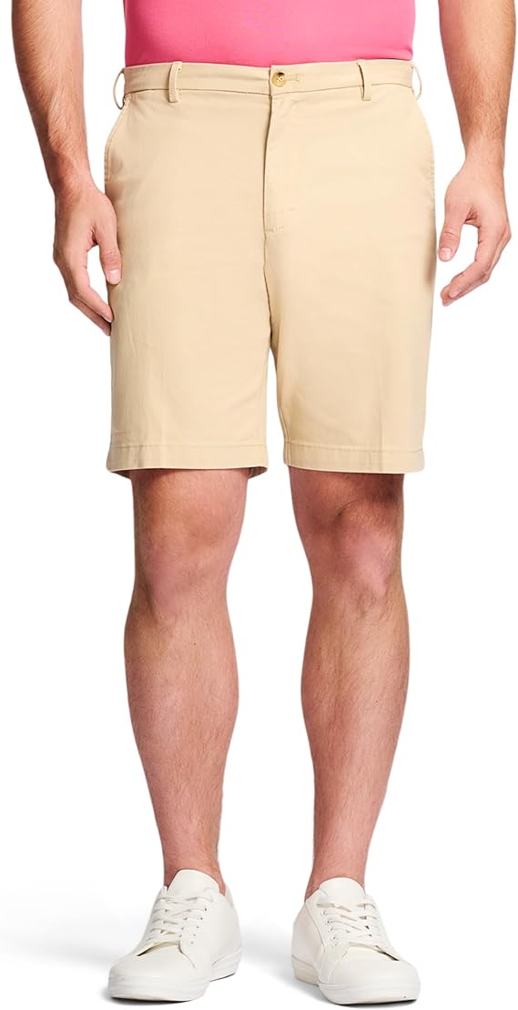 Izod Men's Saltwater 9.5" Flat Front Chino Short