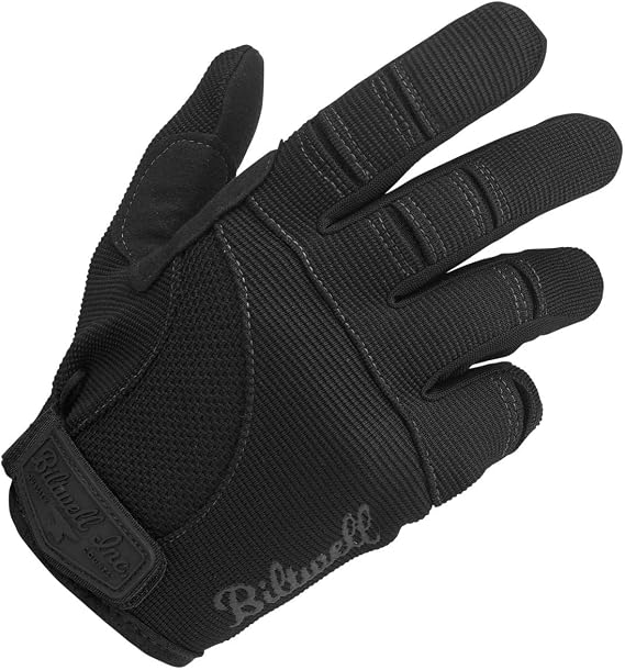 Biltwell Moto Gloves | Motorcycle Gloves | Abrasion Resistance | Breathable Fabric | Open Cuff