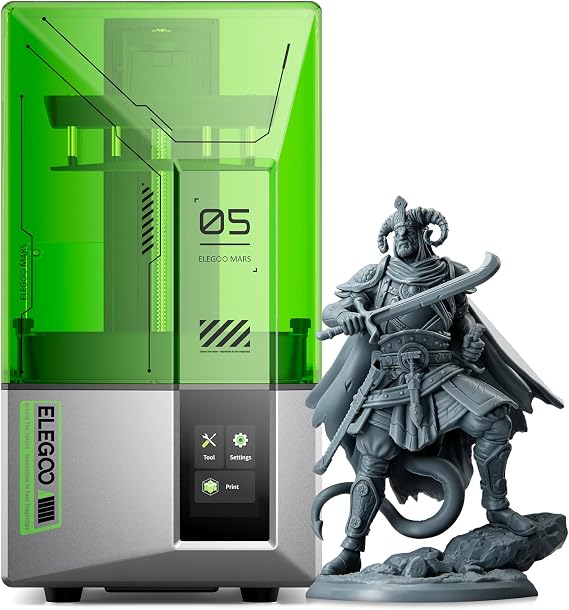 ELEGOO Mars 5 Resin 3D Printer, 4K Mono LCD, Auto-Leveling for Beginners