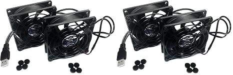 Coolerguys Dual 80mm USB Cooling Fans (Pack of 2)