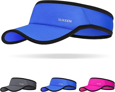 Sukeen Sport Performance Visor hat for Women Men,Lightweight Sun Hats Packable Empty Top Cap for Sun Protection and Outdoor