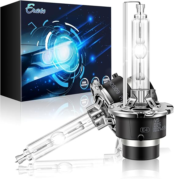 Erato D2S for Mazda 3 5 6 CX7 CX9 RX8 MX5 Miata 2007 2008 2009 2010 2011 2012, CX-7 CX-9 MX-5 RX-8 Xenon HID Headlight Bulbs 35W Metal Stents Base Replacement Lamps 6000K Diamond White, Pack of 2
