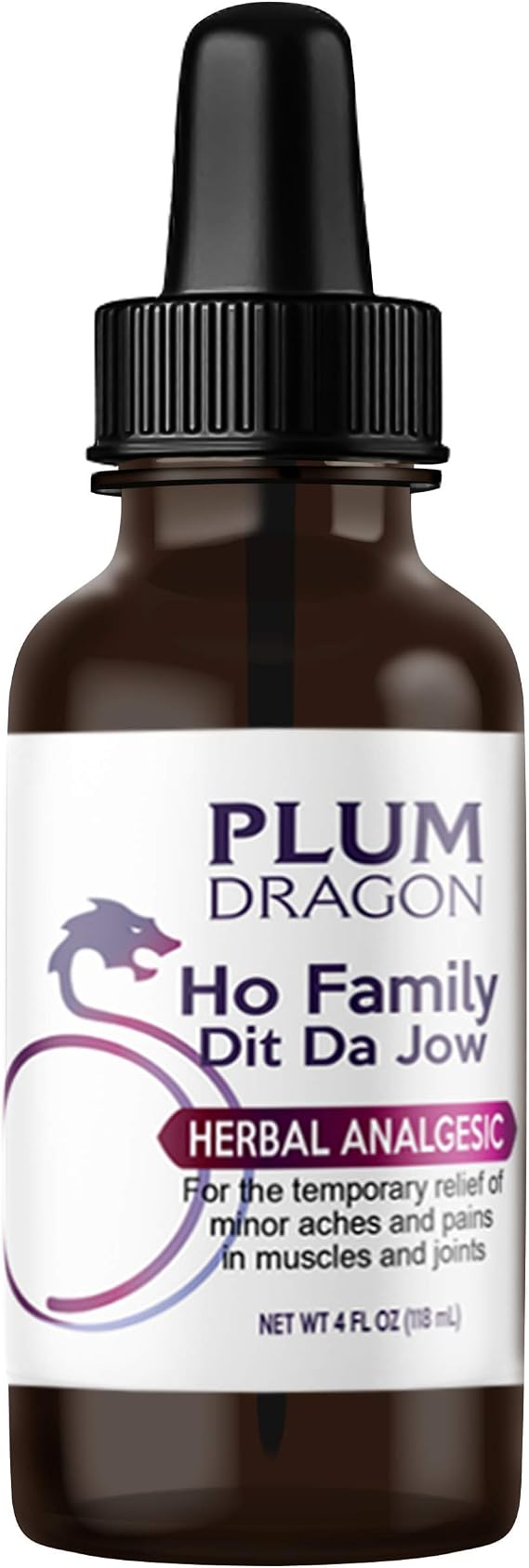 Ho Family Dit Da Jow 4 oz Bottle Herbal Liniment Plum Dragon Herbs