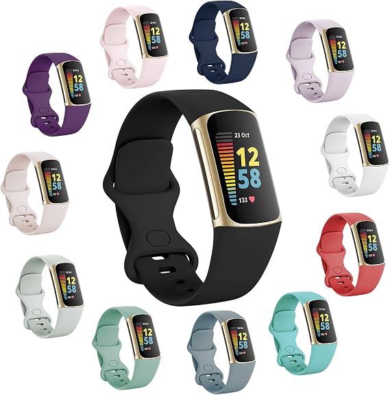 lepmok 12-Pack Bands Compatible with Fitbit Charge 6/5 Bands