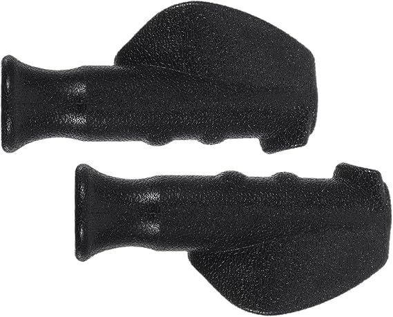 2pcs Rollator Hand Grip Replacement for Walking Aids, Black PVC