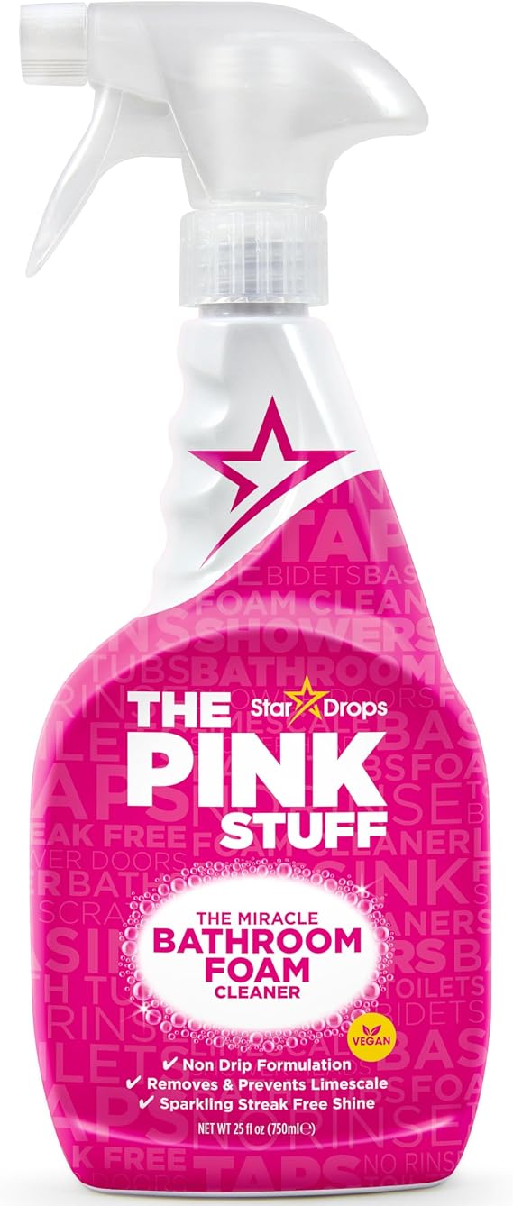 Stardrops The Pink Stuff Miracle Bathroom Foam Cleaner, 25 Fl Oz
