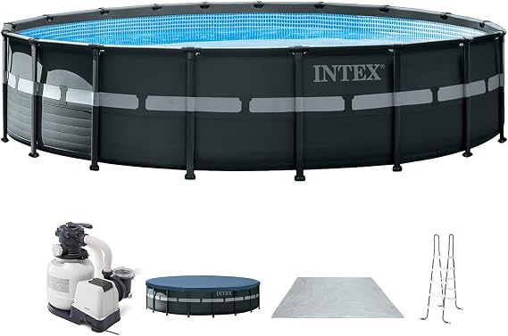INTEX Ultra XTR 18ft x 52in Round Above Ground Swimming Pool Set w/ Pump