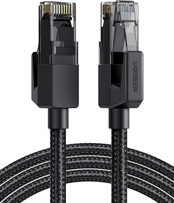 UGREEN Ethernet Cable 1M, High-Speed Gigabit Cat 6 Network Cable Braided