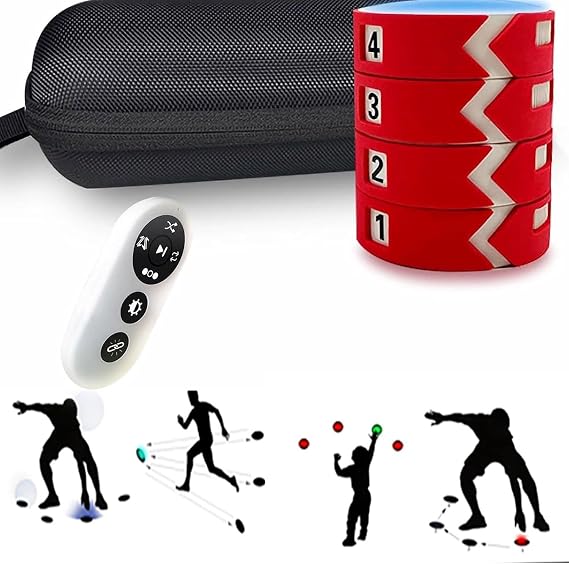 Reaction Training Light with Remote, Flash Reflex & Cognitive Training Kit for Hand-Eye Coordination, Sports & Fitness Improve Speed Agility