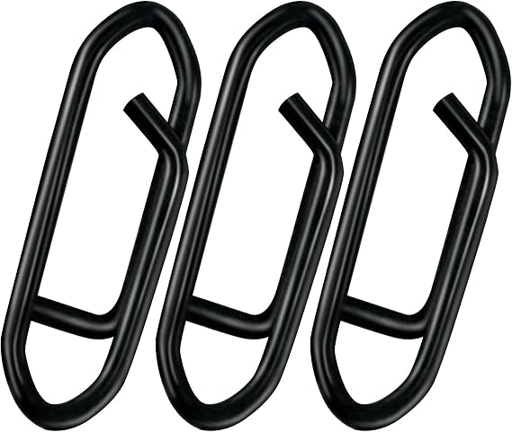 Alwonder 50-Pack Fishing Stealth Power Speed Clips, High Strength Stainless Steel Speed Clips for Fishing Lures Quick Change, Freshwater Saltwater Crankbait Popper Lures Quick Snap Connector