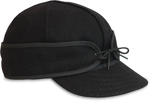 Stormy Kromer The Original Cap, Wool Blend Hat, Warm Winter Outdoor Cap with Flannel Lining, Earflaps, for Men and Women